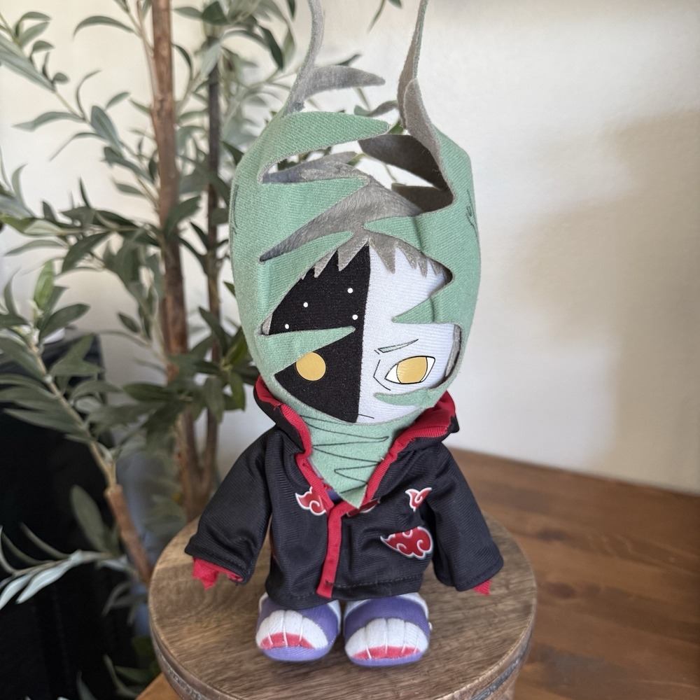 BLACK ZETSU Naruto Shippuden 8 in. Plush Great Eastern Akatsuki Cloak Anime 2015